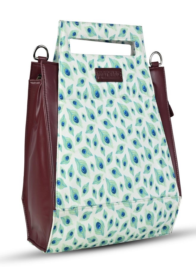 Bot Bag handbag for women Peacock Motif Stylish Bags for Office Use | Stylish Tote for Office Use | Purse for Women - Image 2